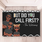A Happy Family Is But An Earlier Heaven - Family Personalized Custom Home Decor Decorative Mat - House Warming Gift For Family