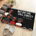A Happy Family Is But An Earlier Heaven - Family Personalized Custom Home Decor Decorative Mat - House Warming Gift For Family