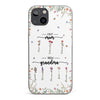 First Mom Now Granny - Family Personalized Custom Clear Phone Case - Gift For Mom, Grandma