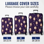Custom Photo The Sky Is Calling And We Must Go - Family Personalized Custom Luggage Cover - Summer Vacation Gift For Family