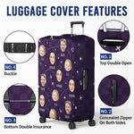 Custom Photo The Sky Is Calling And We Must Go - Family Personalized Custom Luggage Cover - Summer Vacation Gift For Family