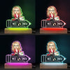 Teaching Fills My Heart - Teacher Personalized Custom Shaped 3D LED Light - Gift For Teacher