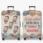Custom Photo Every Mile, A New Memory - Family Personalized Custom Luggage Cover - Summer Vacation Gift For Family