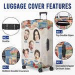 Custom Photo Every Mile, A New Memory - Family Personalized Custom Luggage Cover - Summer Vacation Gift For Family