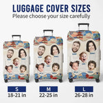 Custom Photo Every Mile, A New Memory - Family Personalized Custom Luggage Cover - Summer Vacation Gift For Family