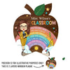 Welcome To My Classroom - Teacher Personalized Custom 2-Layered Wooden Plaque With Stand - Gift For Teacher