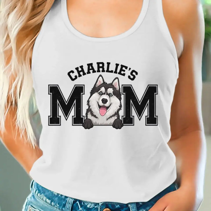 Best Mommy Ever - Dog & Cat Personalized Custom Racer Back Tank Top - Gift For Pet Owners, Pet Lovers