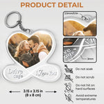Custom Photo Love Is A Road Trip With You - Couple Personalized Custom Shaped Acrylic Keychain - Gift For Husband, Wife, Couple