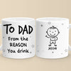 Family Is The Compass That Guides Us - Family Personalized Custom Mug - Gift For Family Members