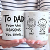 Family Is The Compass That Guides Us - Family Personalized Custom Mug - Gift For Family Members
