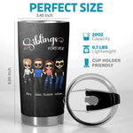 Siblings Until The End of Days - Family Personalized Custom Tumbler - Gift For Brothers, Sisters