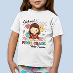 Look Out! Third Grade Here I Come - Personalized Custom Kid T-shirt - Back To School Gift For Kids, Girls