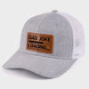 Dad Joke Loading Please Wait - Family Leather Patch Hat - Gift For Dad