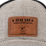 Your Loyal Pup Is Forever Grateful - Dog Personalized Custom Leather Patch Hat - Gift For Dad, Dog Lovers
