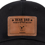 Your Loyal Pup Is Forever Grateful - Dog Personalized Custom Leather Patch Hat - Gift For Dad, Dog Lovers