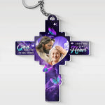 Custom Photo God Had You In His Arms - Memorial Personalized Custom Shaped Acrylic Keychain - Sympathy Gift For Family