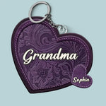 I Have Two Titles Mom And Grandma And I Rock Them Both - Family Personalized Custom Shaped Acrylic Keychain - Gift For Grandma, Mom