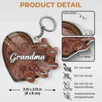 I Have Two Titles Mom And Grandma And I Rock Them Both - Family Personalized Custom Shaped Acrylic Keychain - Gift For Grandma, Mom
