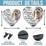 Custom Photo You Leave Pawprints In Our Hearts - Memorial Personalized Custom Heart Shaped Memorial Stone - Sympathy Gift For Dog Lovers