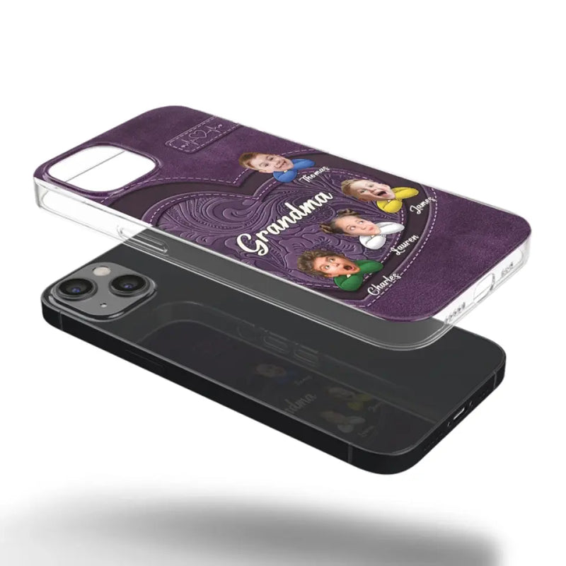 Custom Photo Call Me Grandma - Family Personalized Custom Clear Phone Case - Gift For Mom, Grandma