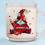 If I Know What Love Is, It Is Because Of You - Family Personalized Custom Glass Mug - Gift For Grandma