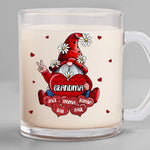 If I Know What Love Is, It Is Because Of You - Family Personalized Custom Glass Mug - Gift For Grandma