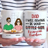 I Will Always Be Your Little Girl - Family Personalized Custom Mug - Gift For Dad, Grandpa