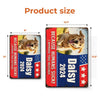 Custom Photo Paws At The Polls - Dog & Cat Personalized Custom Home Decor Metal Sign - House Warming Gift For Pet Owners, Pet Lovers