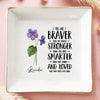 Don't Forget You're Awesome - Bestie Personalized Custom Jewelry Dish - Gift For Best Friends, BFF, Sisters, Mom, Daughter