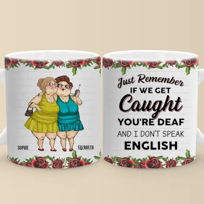 You'd Be The First Person I'd Call - Bestie Personalized Custom Mug - Gift For Best Friends, BFF, Sisters
