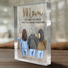 Mom Is The Piece That Holds Us Together - Family Personalized Custom Rectangle Shaped Acrylic Plaque - Gift For Mom, Daughter