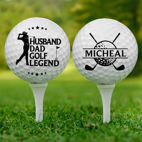 Golf Legend - Family Personalized Custom Golf Ball - Gift For Husband, Dad, Golfers
