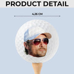 Custom Photo The Golf Father - Family Personalized Custom Golf Ball - Gift For Dad, Golfers