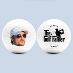 Custom Photo The Golf Father - Family Personalized Custom Golf Ball - Gift For Dad, Golfers