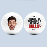 Custom Photo It Takes A Lot Of Balls To Play Like Me - Personalized Custom Golf Ball - Gift For Golfers, Dad, Husband