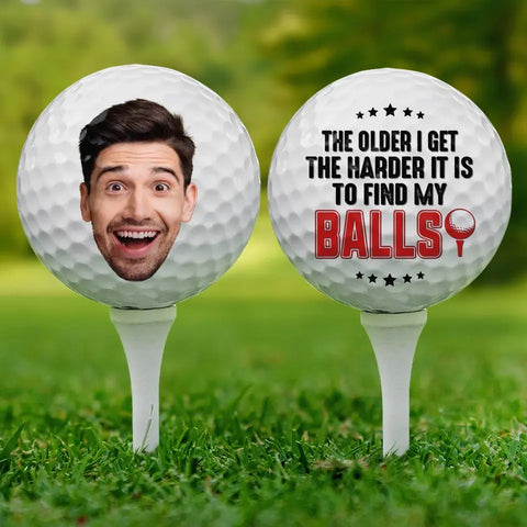 Custom Photo It Takes A Lot Of Balls To Play Like Me - Personalized Custom Golf Ball - Gift For Golfers, Dad, Husband