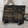 I Love You, Forever Yours - Couple Personalized Custom Rectangle Shaped Stone With Stand - Gift For Husband Wife, Anniversary