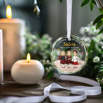 Every Season Is Our Season - Bestie Personalized Custom Circle Glass Ornament - Christmas Gift For Sisters, BFF, Best Friends