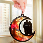 From Our First Kiss Till Our Last Breath - Couple Personalized Window Hanging Suncatcher - Gift For Husband, Wife, Couple