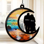 From Our First Kiss Till Our Last Breath - Couple Personalized Window Hanging Suncatcher - Gift For Husband, Wife, Couple