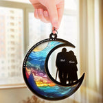 From Our First Kiss Till Our Last Breath - Couple Personalized Window Hanging Suncatcher - Gift For Husband, Wife, Couple