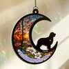 Love Is A Wet Nose And A Wagging Tail - Memorial Personalized Window Hanging Suncatcher - Sympathy Gift For Pet Owners, Pet Lovers