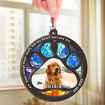 Custom Pet Photo Memorial Keepsake - Personalized Suncatcher Ornament
