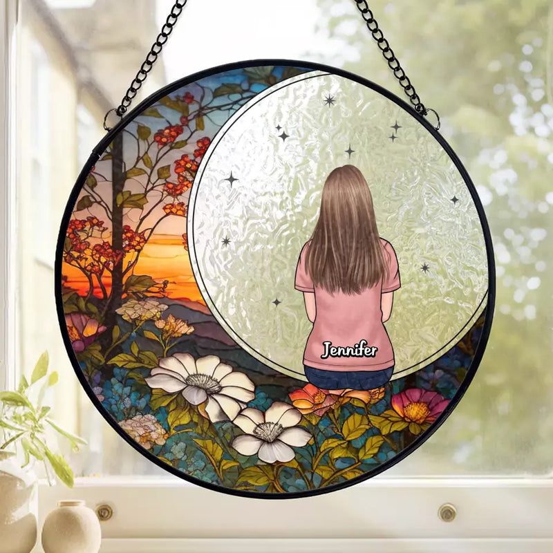 Our Memories Are Countless - Memorial Personalized Custom Stained Glass Window Hanging Suncatcher - Sympathy Gift For Family Members