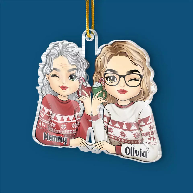 My Mother, My Whole Universe, The Source Of My Being, My Everything - Family Personalized Custom Ornament - Acrylic Custom Shaped - Christmas Gift For Mom, Daughter