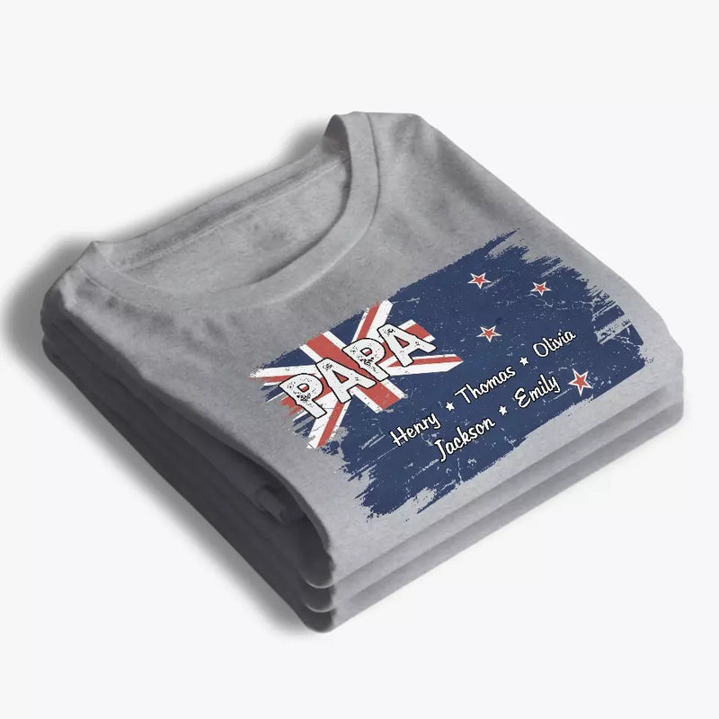 A Great Father Makes His Family Feel So Blessed - Family Personalized Custom Unisex T-shirt, Hoodie, Sweatshirt - Father's Day, Gift For Dad, Grandpa