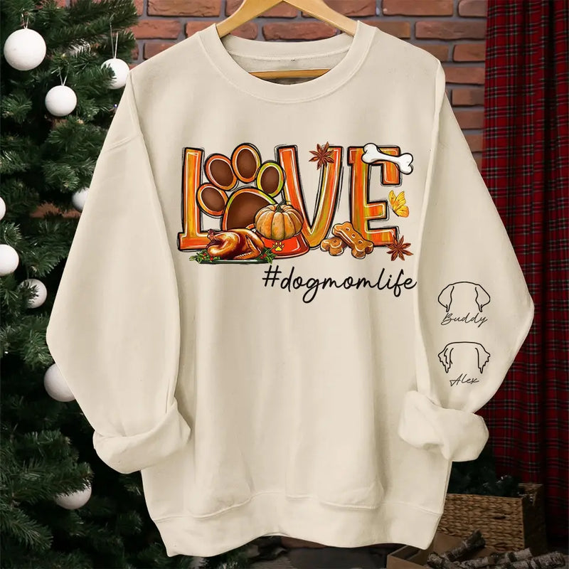 Pets Give Love, No Strings Attached - Dog & Cat Personalized Custom Unisex Sweatshirt With Design On Sleeve - Gift For Pet Owners, Pet Lovers