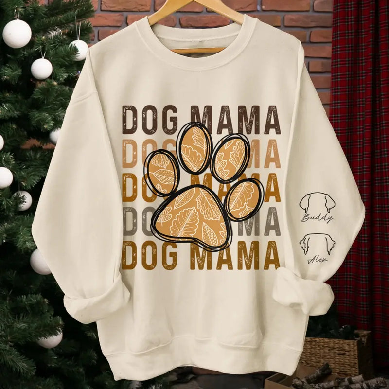 Furry Companions, Loyal Hearts - Dog & Cat Personalized Custom Unisex Sweatshirt With Design On Sleeve - Gift For Pet Owners, Pet Lovers