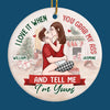 Every Ornament Holds A Piece Of Our Love - Couple Personalized Custom Ornament - Ceramic Round Shaped - Christmas Gift For Husband Wife, Anniversary