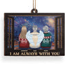 Love Never Leaves Us Even When Others Have Gone - Memorial Personalized Custom Ornament - Wood Custom Shaped - Sympathy Gift, Christmas Gift For Family Members